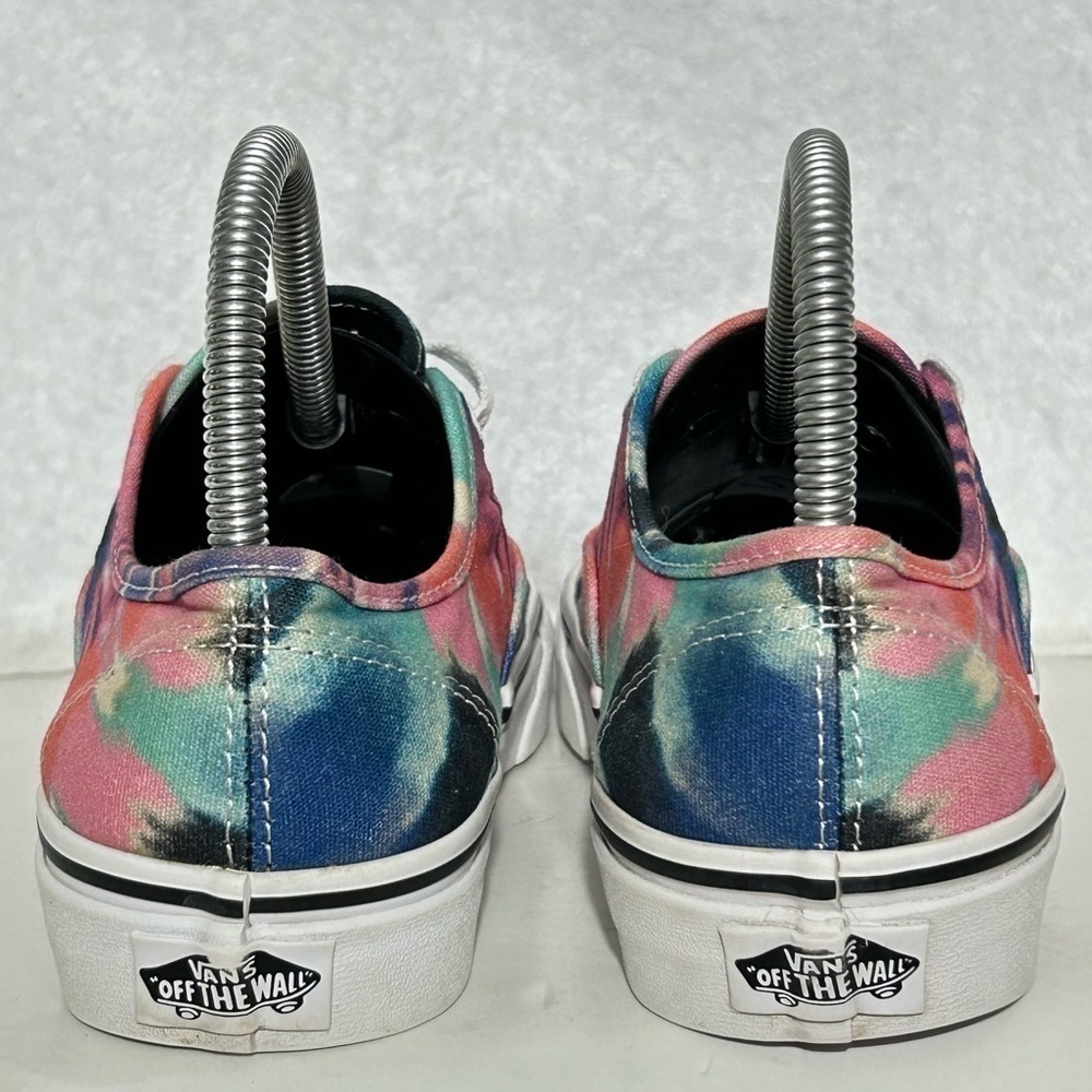 Vans Womens Authentic Tie Dye Blue/Pink OffTheWall Canvas Sneakers Shoes SZ US 7 - Picture 4 of 11